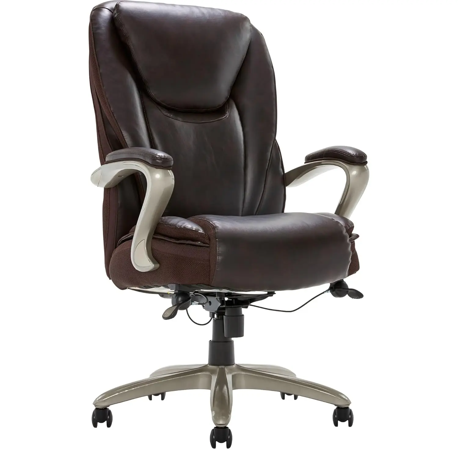 ® Smart Layers™ Hensley Big & Tall Ergonomic Bonded Leather High-Back Office Chair, Roasted Chestnut/Satin Nickel, Customized
® Smart Layers™ Hensley Big & Tall Ergonomic Bonded Leather High-Back Office Chair, Roasted Chestnut/Satin Nickel, Customized
