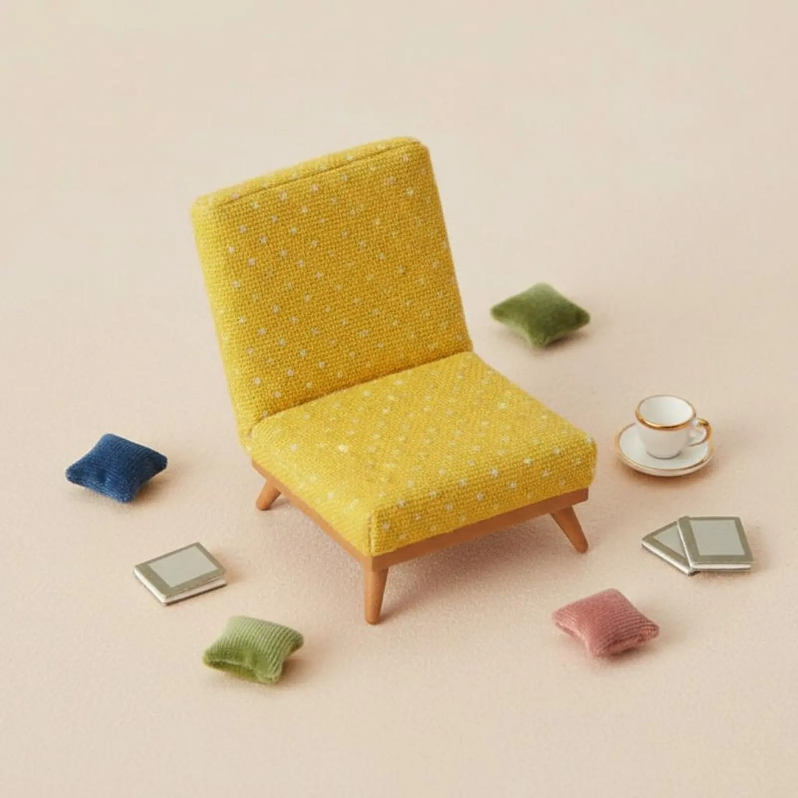 1:12 Scale Dollhouse Chair Realistic Model Miniature Single Sofa Dollhouse Ornamental Chair for Hobbyists, Miniature Scene
1:12 Scale Dollhouse Chair Realistic Model Miniature Single Sofa Dollhouse Ornamental Chair for Hobbyists, Miniature Scene