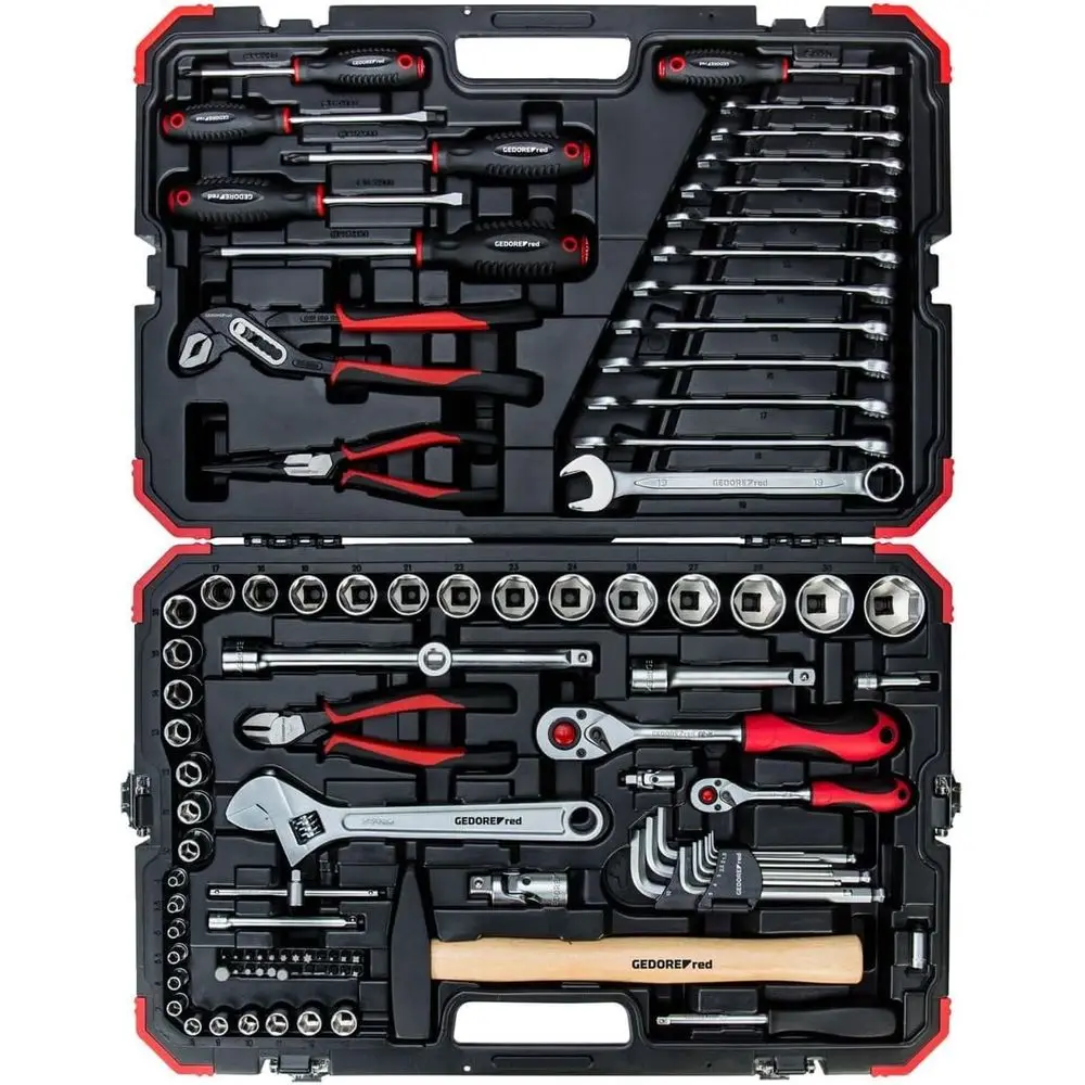 1/4 & 1/2 Drive Socket Set, 10-32mm, 100 Pieces
1/4 & 1/2 Drive Socket Set, 10-32mm, 100 Pieces