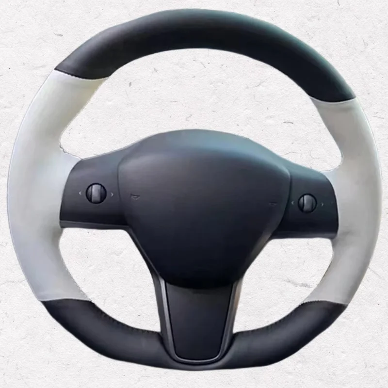 Чехол на руль автомобиля на заказ, удобная натуральная кожа для Tesla Model 3 Model Y 2017-2023, оплетка на руль, автомобильный аксессуар
Чехол на руль автомобиля на заказ, удобная натуральная кожа для Tesla Model 3 Model Y 2017-2023, оплетка на руль, автомобильный аксессуар