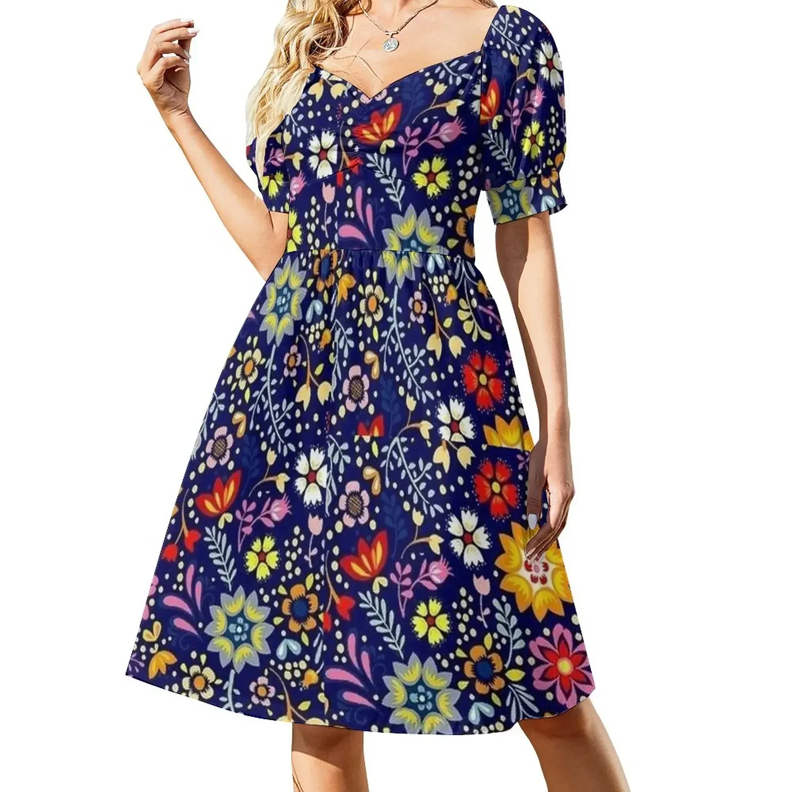 Mexican Style Art Design Short-Sleeved Dress summer women's dress 2025 luxury dresses
Mexican Style Art Design Short-Sleeved Dress summer women's dress 2025 luxury dresses