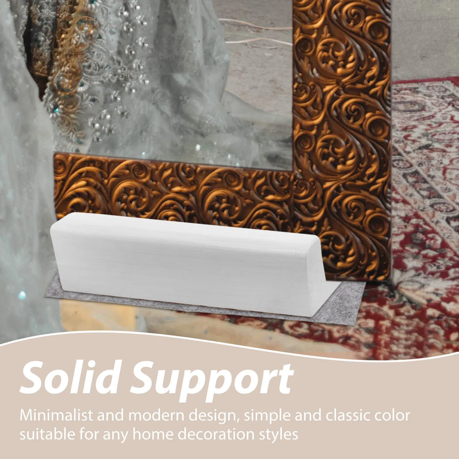 Full Length Mirror Holder Wooden Support Stand Floor Mirror Display Rack Wood Artwork Mount Stable Anti Slip for Home Office
Full Length Mirror Holder Wooden Support Stand Floor Mirror Display Rack Wood Artwork Mount Stable Anti Slip for Home Office