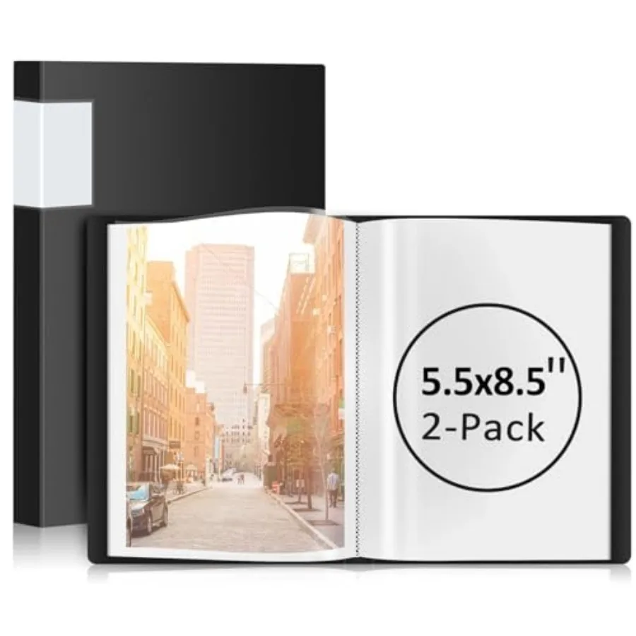 Small Binder with Sleeves 5.5x8.5 Mini Binder with Sleeves - Presentation Books 5.5x8.5 40-Pocket Displays 80 Half Size Pages o
Small Binder with Sleeves 5.5x8.5 Mini Binder with Sleeves - Presentation Books 5.5x8.5 40-Pocket Displays 80 Half Size Pages o