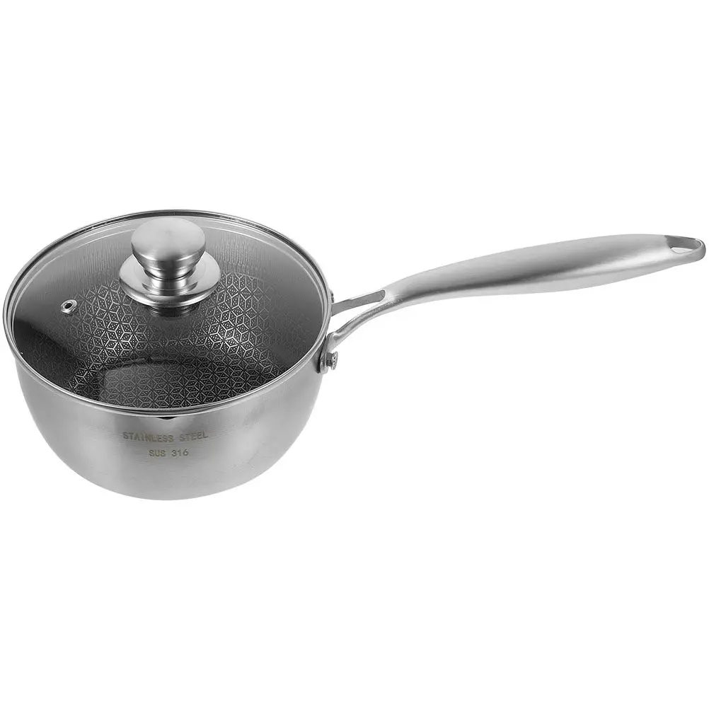 Honeycomb Stainless Steel Saucepan Non-Stick Cooking Pot Metal Pan Lid Ergonomic Handle Kitchen Frying Pan Multi-Purpose
Honeycomb Stainless Steel Saucepan Non-Stick Cooking Pot Metal Pan Lid Ergonomic Handle Kitchen Frying Pan Multi-Purpose