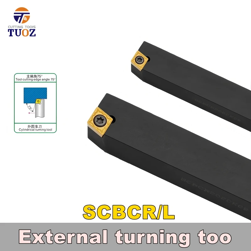 TUOZ SCBCR SCBCL 75degrees External Turning Tool 1212 1616 2020 2525 Cnc Holder Lathe Cutter Shank CCMT CCGT Inserts
TUOZ SCBCR SCBCL 75degrees External Turning Tool 1212 1616 2020 2525 Cnc Holder Lathe Cutter Shank CCMT CCGT Inserts