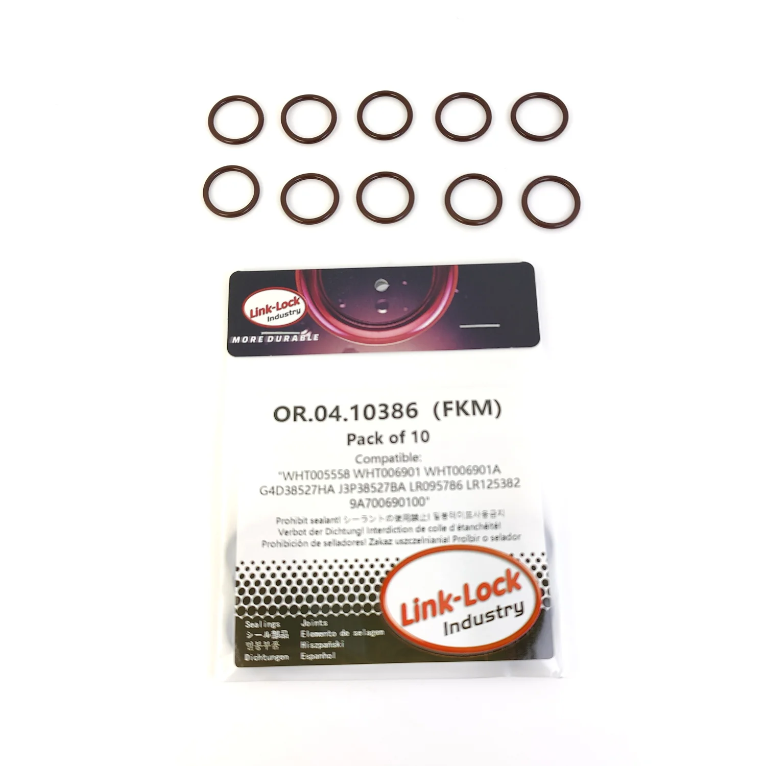 Комплект уплотнительных колец LINK-LOCK 10 шт. OR.04.10386 FKM Viton для порта заливки масла турбонагнетателя WHT005558 WHT006901 WHT006901A
Комплект уплотнительных колец LINK-LOCK 10 шт. OR.04.10386 FKM Viton для порта заливки масла турбонагнетателя WHT005558 WHT006901 WHT006901A