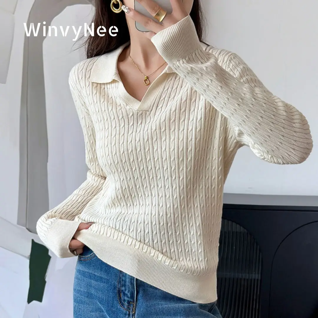 WinvyNee Women's 100% Cotton Cable Knit Polo Collar Long Sleeve Ruffle Fashion Daily Tops Casual Wear Outfit Street ZA1002008
WinvyNee Women's 100% Cotton Cable Knit Polo Collar Long Sleeve Ruffle Fashion Daily Tops Casual Wear Outfit Street ZA1002008