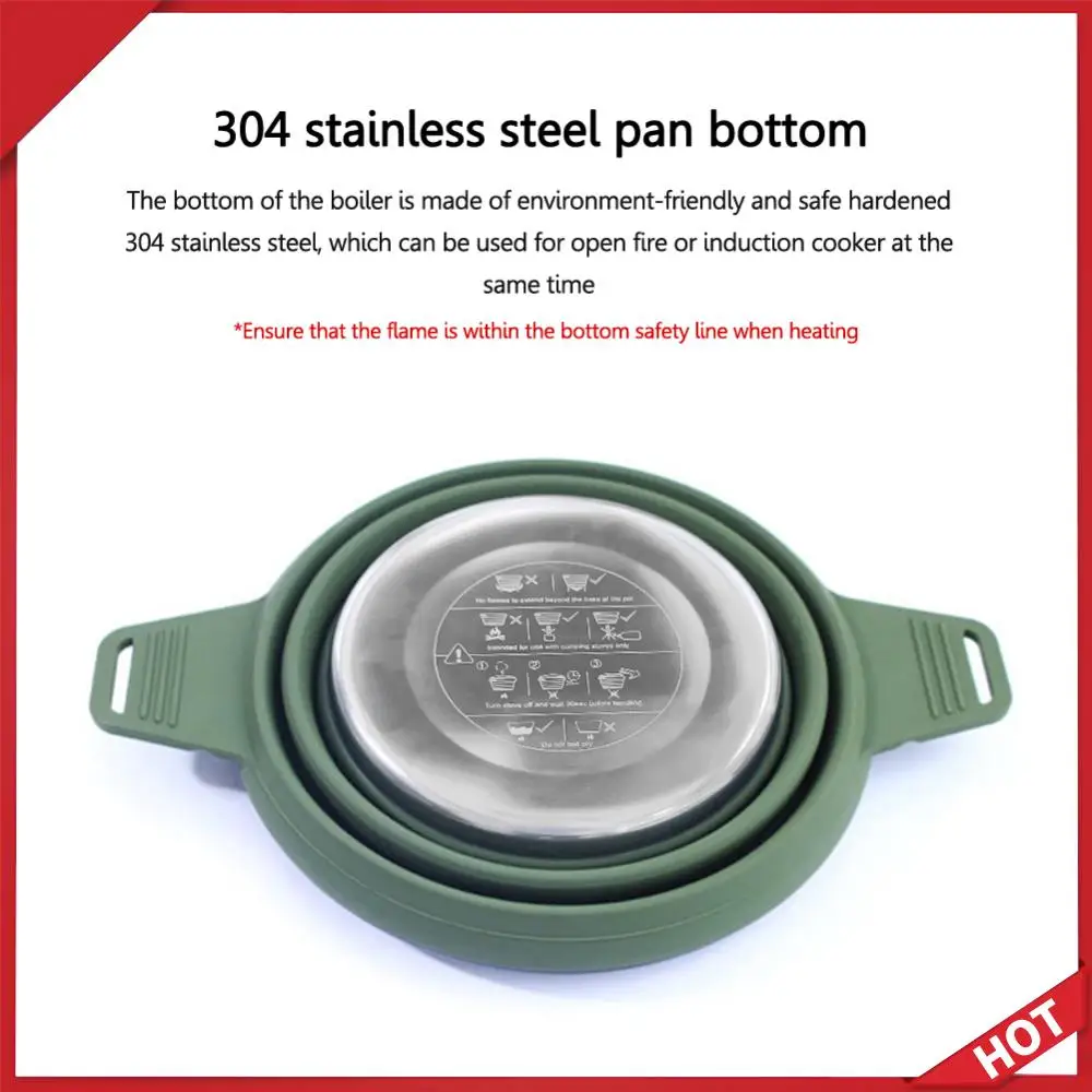 Складной портативный походный чайник-котелок, термостойкий, с ручкой, для рыбалки, пикников и путешествий, посуда для кемпинга
Складной портативный походный чайник-котелок, термостойкий, с ручкой, для рыбалки, пикников и путешествий, посуда для кемпинга