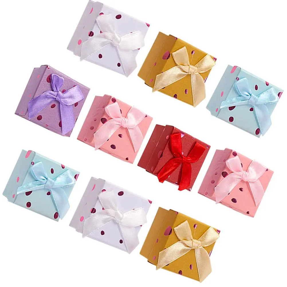 10 Pcs Jewelry Box Foil Stamping Bowknot Gift Storage Case Birthday Present Container Paper Wedding Valentine Mother
10 Pcs Jewelry Box Foil Stamping Bowknot Gift Storage Case Birthday Present Container Paper Wedding Valentine Mother