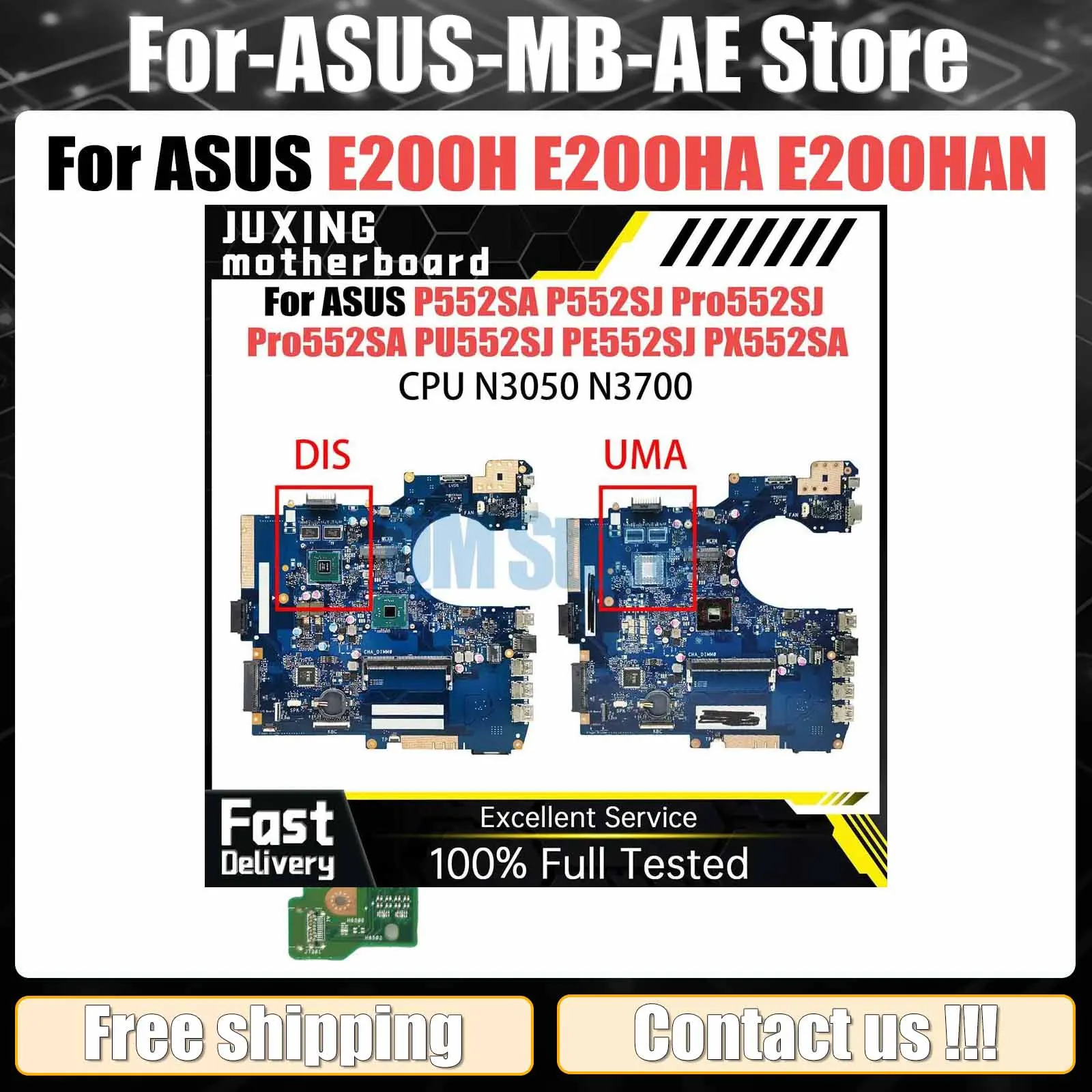 P552S Mainboard For ASUS Pro552SJ Pro552SA PE552SJ P552SA PX552SA P552SJ PE552SA PX552SJ Laptop Motherboard N3050 N3700 DDR3L
P552S Mainboard For ASUS Pro552SJ Pro552SA PE552SJ P552SA PX552SA P552SJ PE552SA PX552SJ Laptop Motherboard N3050 N3700 DDR3L