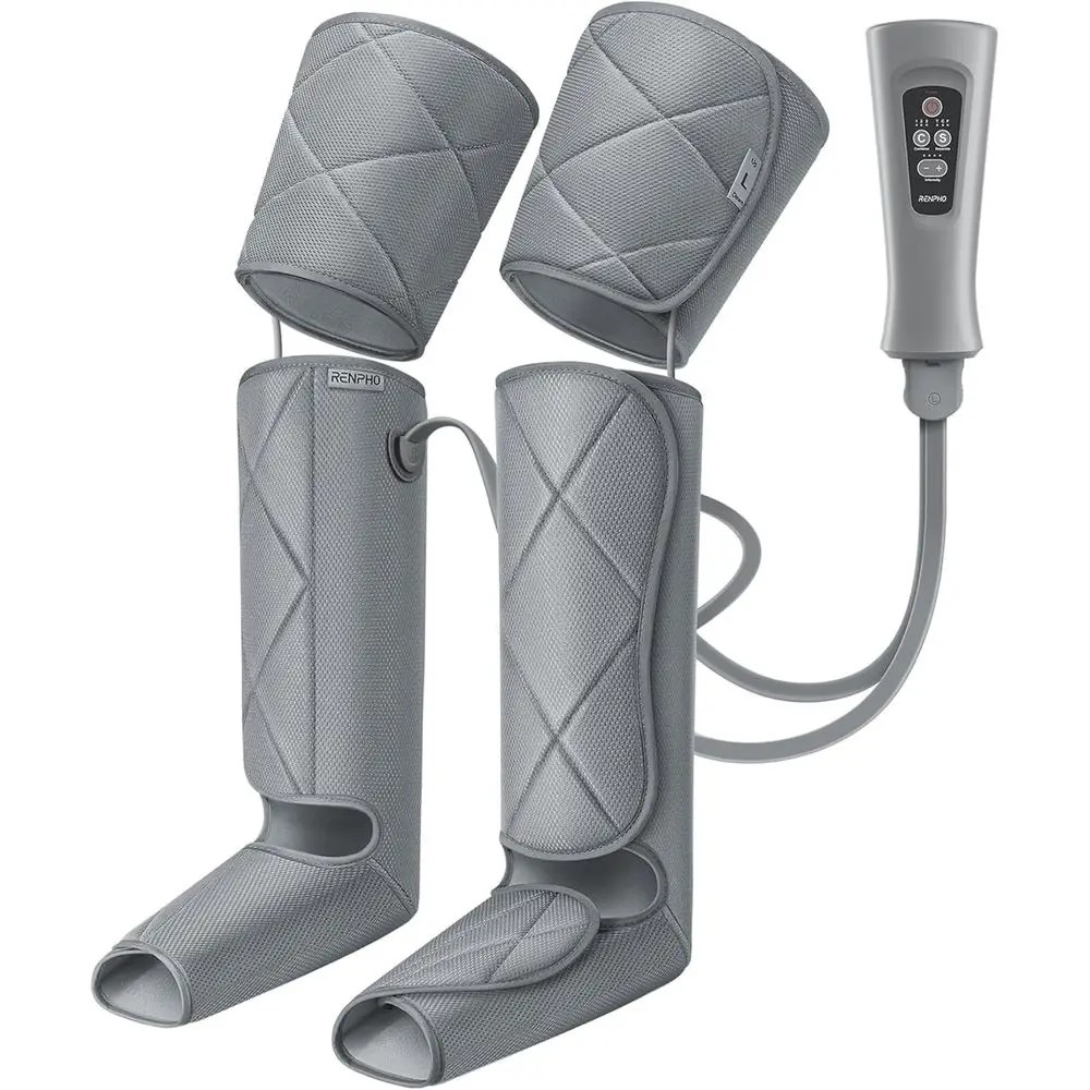 Air Compression Leg Massager for Improved Circulation and Pain Relief - Perfect Mother's Day Gift, Grey
Air Compression Leg Massager for Improved Circulation and Pain Relief - Perfect Mother's Day Gift, Grey