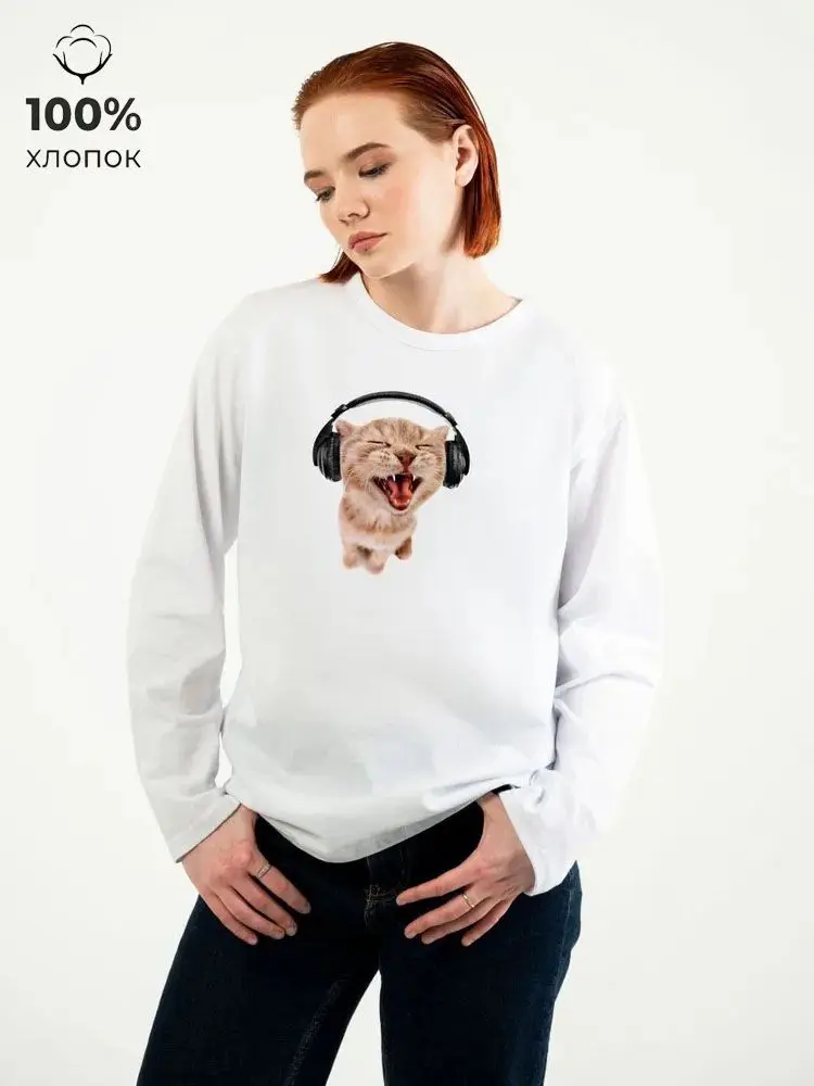 Футболка с длинным рукавом из 100% хлопка с забавным мультяшным милым котом, тонкий свитшот, пуловер, свободный большой размер, женский милый базовый осенний цвет
Футболка с длинным рукавом из 100% хлопка с забавным мультяшным милым котом, тонкий свитшот, пуловер, свободный большой размер, женский милый базовый осенний цвет