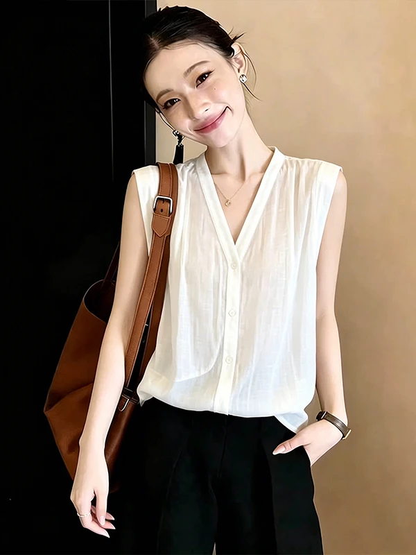 plus Size Comfortable Breathable Slimming Color Sleeveless Shirt Women's Fashion Korean Style Summer New Meat Covering ...
plus Size Comfortable Breathable Slimming Color Sleeveless Shirt Women's Fashion Korean Style Summer New Meat Covering ...