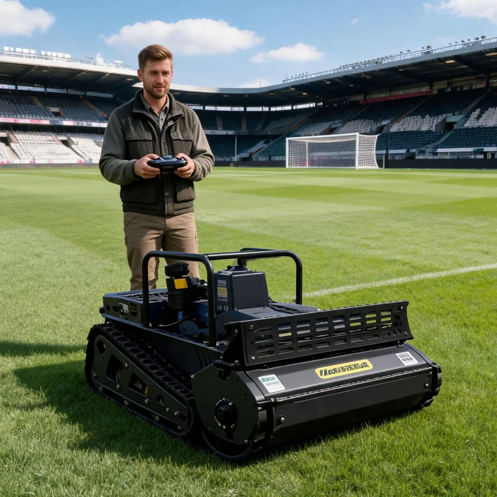 All-Terrain Remote Control Mower 1000mm Cutting Width Small Tracked Lawn Mower Multi-use Trimmer CE Certified Landscape Use
All-Terrain Remote Control Mower 1000mm Cutting Width Small Tracked Lawn Mower Multi-use Trimmer CE Certified Landscape Use