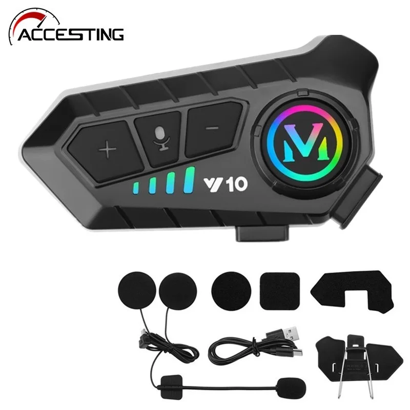 Y10 Motorcycle Helmet Headset Wireless Headphone Voice Control Earphone Handsfree Call MP3 Player Speaker Kit
Y10 Motorcycle Helmet Headset Wireless Headphone Voice Control Earphone Handsfree Call MP3 Player Speaker Kit