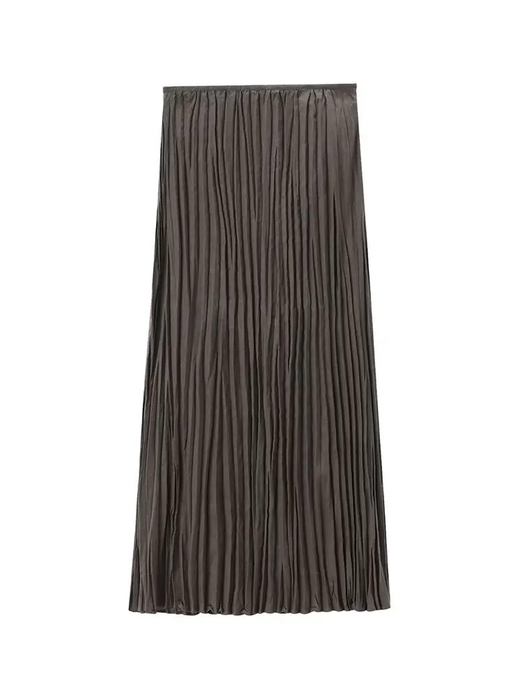 TRAFZA 2024 Summer Pleated Skirt For Women Fashion Linen Cotton New Loose Zipper Fly Long Skirts Female Wild Women's Skirt
TRAFZA 2024 Summer Pleated Skirt For Women Fashion Linen Cotton New Loose Zipper Fly Long Skirts Female Wild Women's Skirt