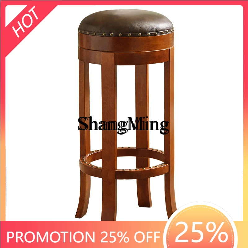 ZYY Premium Exquisite Solid Wood Leather Bar High Stool Swivel Chair Home Living Room Bar Stool
ZYY Premium Exquisite Solid Wood Leather Bar High Stool Swivel Chair Home Living Room Bar Stool