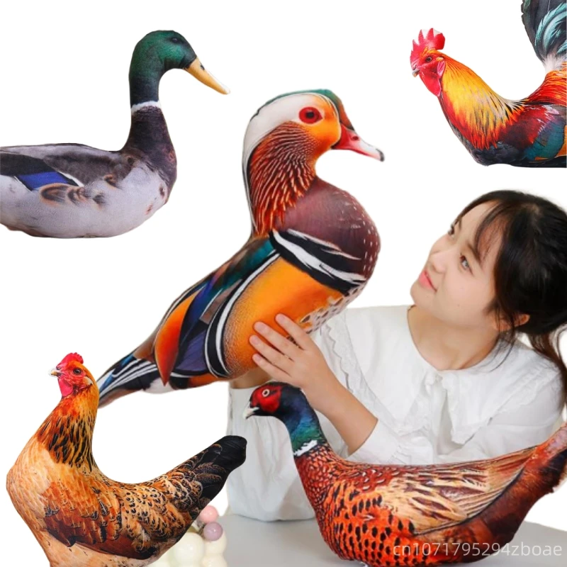 Hot Kawaii Simulation Animal Print Plush Doll Pillow Chicken Duck Goose Pigeon Parrot Rooster Hen Toy Home Decor Gift For Girl
Hot Kawaii Simulation Animal Print Plush Doll Pillow Chicken Duck Goose Pigeon Parrot Rooster Hen Toy Home Decor Gift For Girl