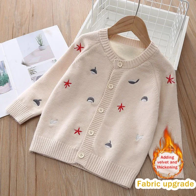 Girl's Cardigan Kids Girl Clothes Embroidery Cardigans Knitwear Baby Children Clothing Sweaters Spring Autumn Knitting Coat
Girl's Cardigan Kids Girl Clothes Embroidery Cardigans Knitwear Baby Children Clothing Sweaters Spring Autumn Knitting Coat