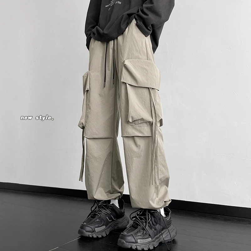 Y2k Hip-hop Cargo Pants Multi-pockets Wide Leg Pants For Men Korean Streetwear Ribbons Joggers Pant Harajuku Men's Clothing 5XL
Y2k Hip-hop Cargo Pants Multi-pockets Wide Leg Pants For Men Korean Streetwear Ribbons Joggers Pant Harajuku Men's Clothing 5XL