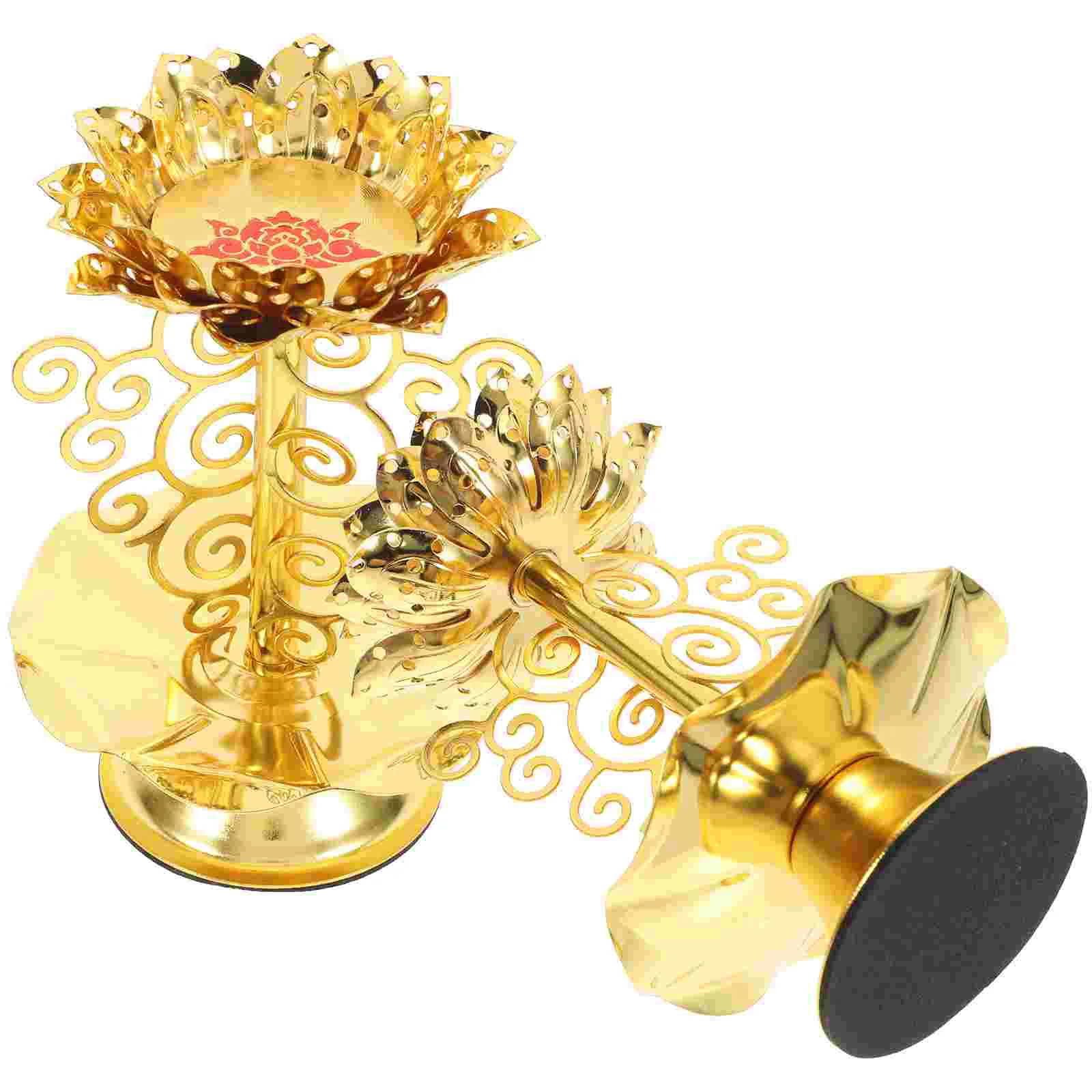 2 Pcs Candlestick Religious Stand Butter Lamp Holder Candlesticks Alloy Base Decorations
2 Pcs Candlestick Religious Stand Butter Lamp Holder Candlesticks Alloy Base Decorations