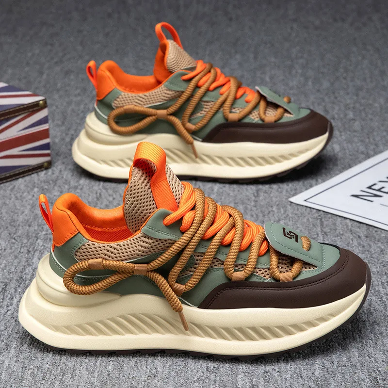 Men's Summer 2025 New Breathable Mesh Trendy Versatile High End Thick soled Wear resistant Men's Casual Dad Shoes
Men's Summer 2025 New Breathable Mesh Trendy Versatile High End Thick soled Wear resistant Men's Casual Dad Shoes