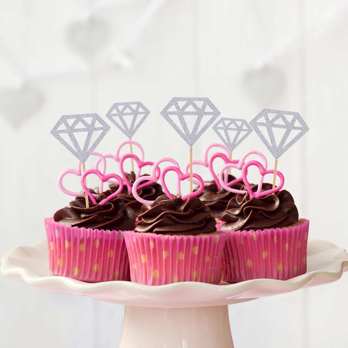 Diamond Cake Topper Dessert Decoration Birthday Bridal Shower Cupcake Toppers Wedding Glitter Diamond Shape Safe Durable
Diamond Cake Topper Dessert Decoration Birthday Bridal Shower Cupcake Toppers Wedding Glitter Diamond Shape Safe Durable