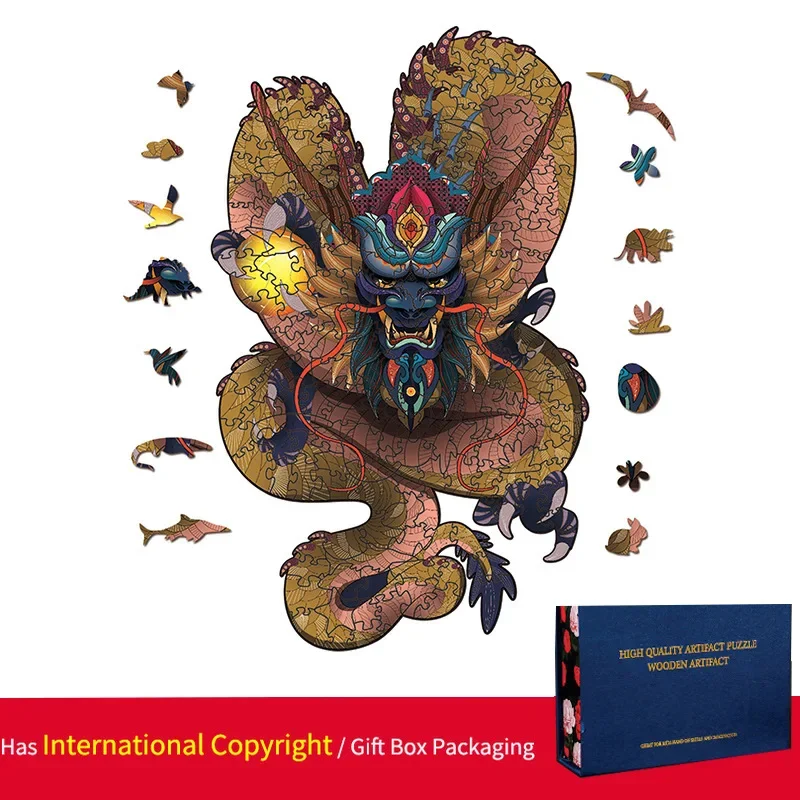 Cartoon Animal Divine Beast Dragon Oriental Dragon Wooden Puzzle Children's Educational Toy Adult Decompression Puzzle
Cartoon Animal Divine Beast Dragon Oriental Dragon Wooden Puzzle Children's Educational Toy Adult Decompression Puzzle