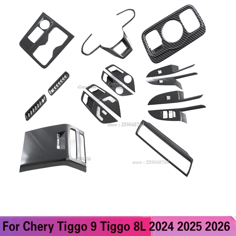 LHD For Chery Tiggo 9 2024 2025 ABS Carbon Fiber Window Switch Cover Trim Gear Shift Panel Decoration Sticker car Accessories
LHD For Chery Tiggo 9 2024 2025 ABS Carbon Fiber Window Switch Cover Trim Gear Shift Panel Decoration Sticker car Accessories