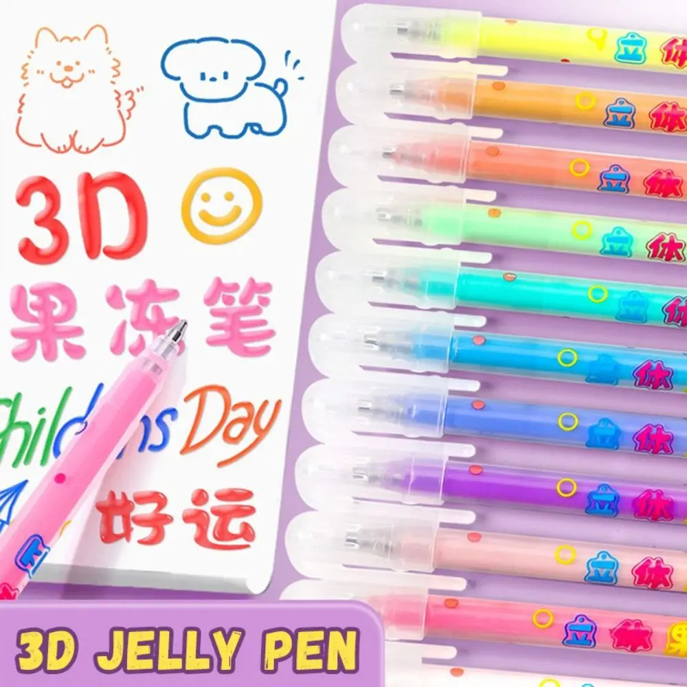 6/12Colors Multi-color 3D Jelly Ink Pen DIY Handwriting Multipurpose Art Marker Pen Large Capacity Highlighter Painting/Graffiti
6/12Colors Multi-color 3D Jelly Ink Pen DIY Handwriting Multipurpose Art Marker Pen Large Capacity Highlighter Painting/Graffiti