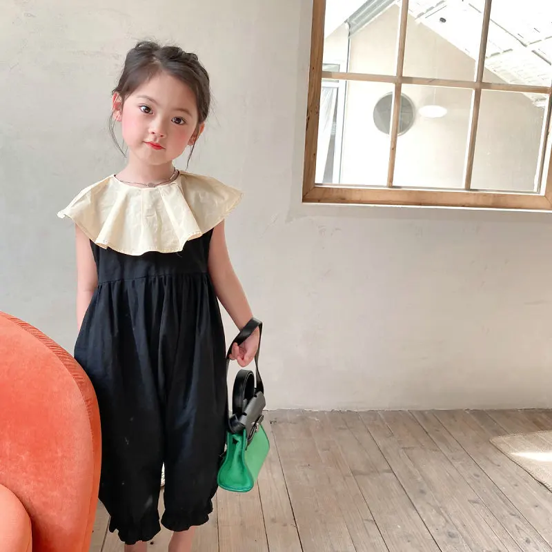 Summer Baby and Girls Cotton Loose Lotus Leaf Patchwork Ruffled Sleeveless Bodysuits Kids Lovely Jumpsuits Child Overalls 2-8Yrs
Summer Baby and Girls Cotton Loose Lotus Leaf Patchwork Ruffled Sleeveless Bodysuits Kids Lovely Jumpsuits Child Overalls 2-8Yrs