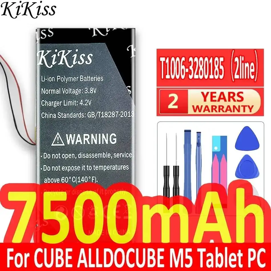 Tablet Battery For Cube Alldocube M5 Tablet PC 7500mAh T1006-3280185 2 Wires High-Efficiency
Tablet Battery For Cube Alldocube M5 Tablet PC 7500mAh T1006-3280185 2 Wires High-Efficiency