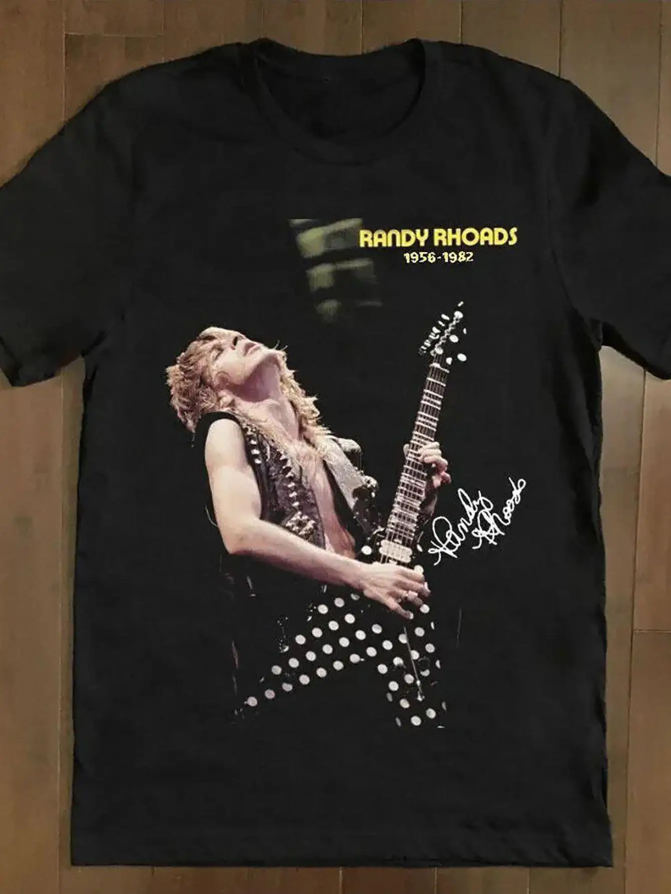 Men's Black Randy Rhoads Tribute Graphic T-Shirt - 100% Cotton Bold Guitarist Print Tee, Regular Fit Short Sleeve Round Neck, Li
Men's Black Randy Rhoads Tribute Graphic T-Shirt - 100% Cotton Bold Guitarist Print Tee, Regular Fit Short Sleeve Round Neck, Li