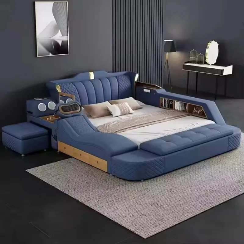 YTYIN Modern Minimalist Double Bed Multi Functional Leather Tatami Bed Luxury Smart Electric Adjustable Up-Holstered Massage Bed
YTYIN Modern Minimalist Double Bed Multi Functional Leather Tatami Bed Luxury Smart Electric Adjustable Up-Holstered Massage Bed