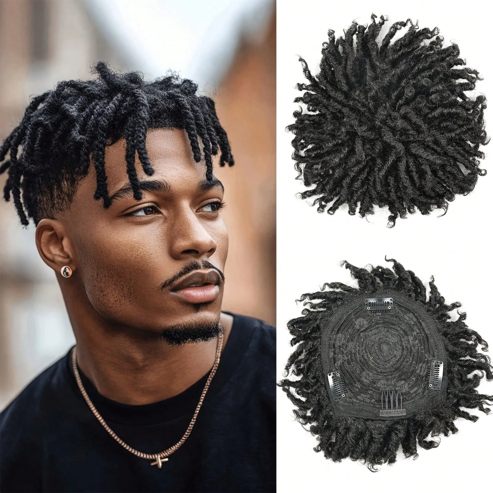 Short Crochet Wigs Synthetic Clips in Hair Toupee Extensions Afro Synthetic Braided Half Wig Dreadlock Hairpieces For Men Women
Short Crochet Wigs Synthetic Clips in Hair Toupee Extensions Afro Synthetic Braided Half Wig Dreadlock Hairpieces For Men Women