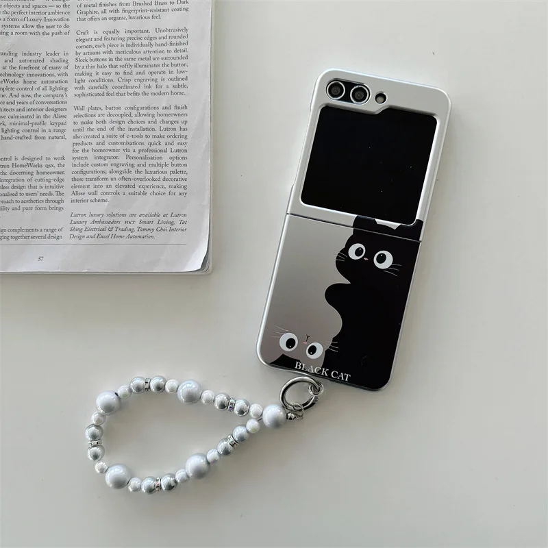 Black Cat Electroplated Phone Case For Samsung Galaxy Z Flip 7 6 5 4 Protective Back Cover For ZFlip5 ZFlip6 ZFlip7 Case Shell
Black Cat Electroplated Phone Case For Samsung Galaxy Z Flip 7 6 5 4 Protective Back Cover For ZFlip5 ZFlip6 ZFlip7 Case Shell
