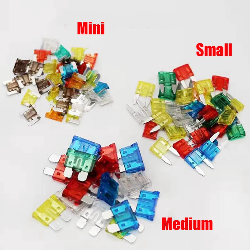50pcs Car Fuse Blade Fuse Kit Mini Small Medium Fuses Automatic Truck Blade Assortment Kits 3/5/7.5/10/15/20/25/30/35/40A
50pcs Car Fuse Blade Fuse Kit Mini Small Medium Fuses Automatic Truck Blade Assortment Kits 3/5/7.5/10/15/20/25/30/35/40A