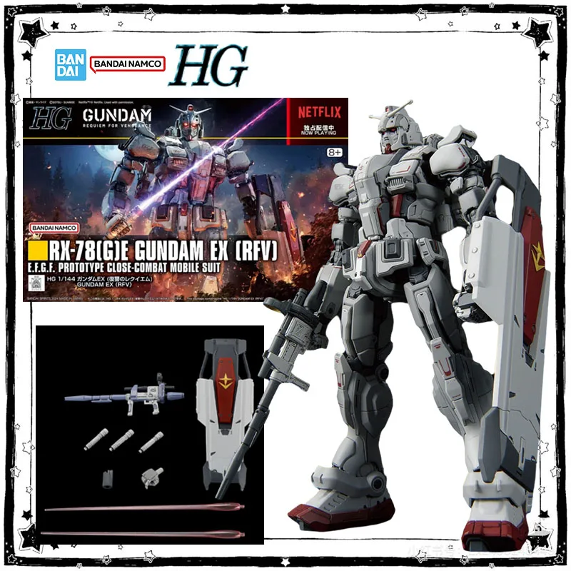 Bandai Genuine HG 1/144 RX-78(G)E Gundam EX (RFV) Model Kit Anime Action Figure High Poseability Collection Assembly Model Toys
Bandai Genuine HG 1/144 RX-78(G)E Gundam EX (RFV) Model Kit Anime Action Figure High Poseability Collection Assembly Model Toys