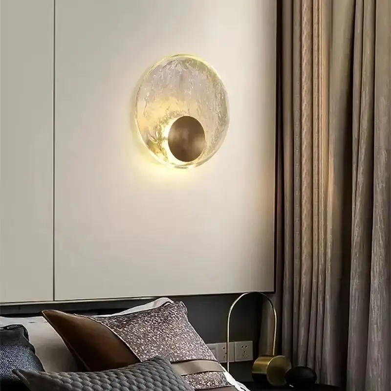 Nordic Crystal Wall Light Round Lampshade Designer Gold Chrome for Bedroom Kitchen Bar Minimalist Luxury Bedside Decor
Nordic Crystal Wall Light Round Lampshade Designer Gold Chrome for Bedroom Kitchen Bar Minimalist Luxury Bedside Decor