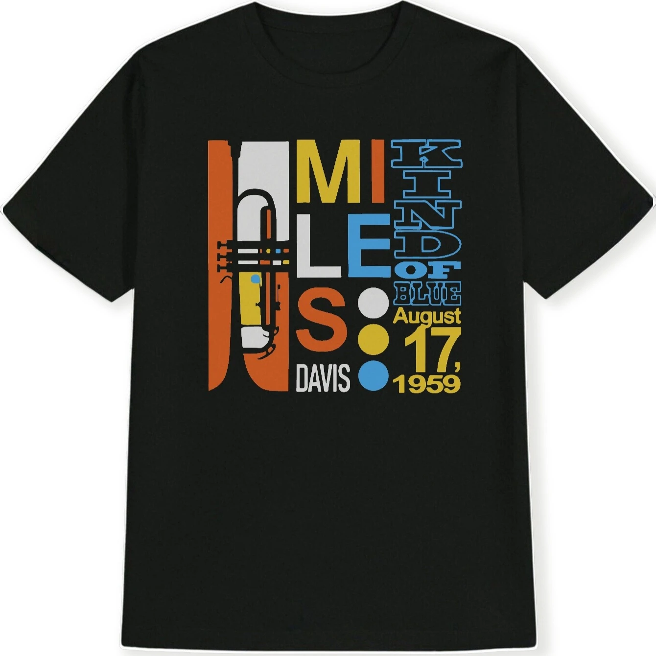Miles Davis "Kind of Blue" Colorful Jazz T-Shirt 100% Cotton O-Neck Short Sleeve Summer Casual Mens T-shirt Streetwear
Miles Davis "Kind of Blue" Colorful Jazz T-Shirt 100% Cotton O-Neck Short Sleeve Summer Casual Mens T-shirt Streetwear