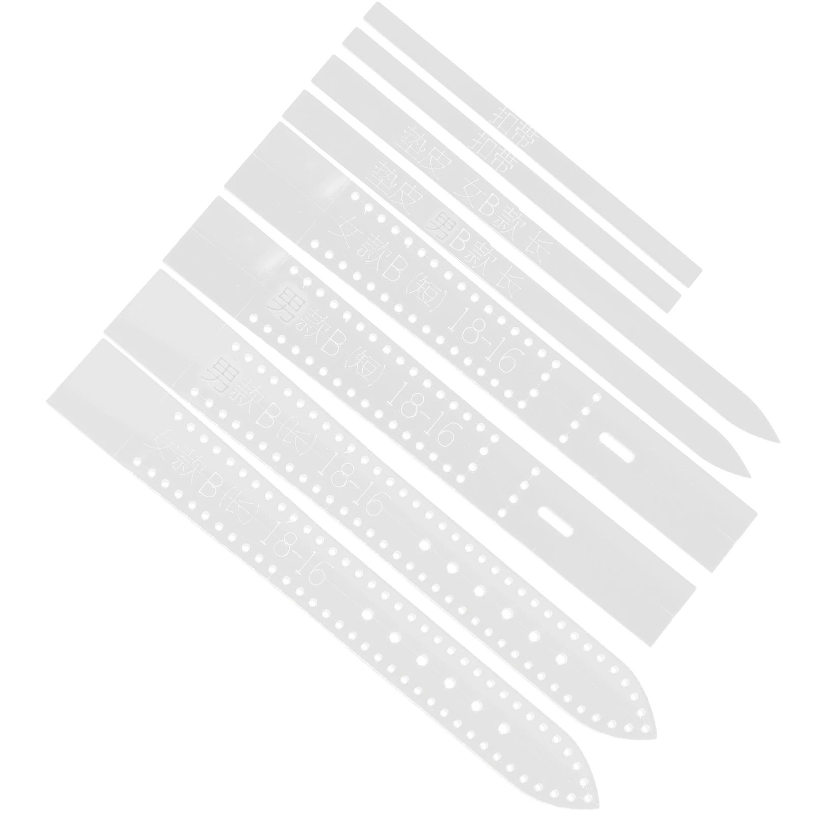 8 pcs Watch Strap Template Clear Acrylic Stencil 18mm 16mm Diy Craft Goods Templates For Women Men Watchband Making
8 pcs Watch Strap Template Clear Acrylic Stencil 18mm 16mm Diy Craft Goods Templates For Women Men Watchband Making