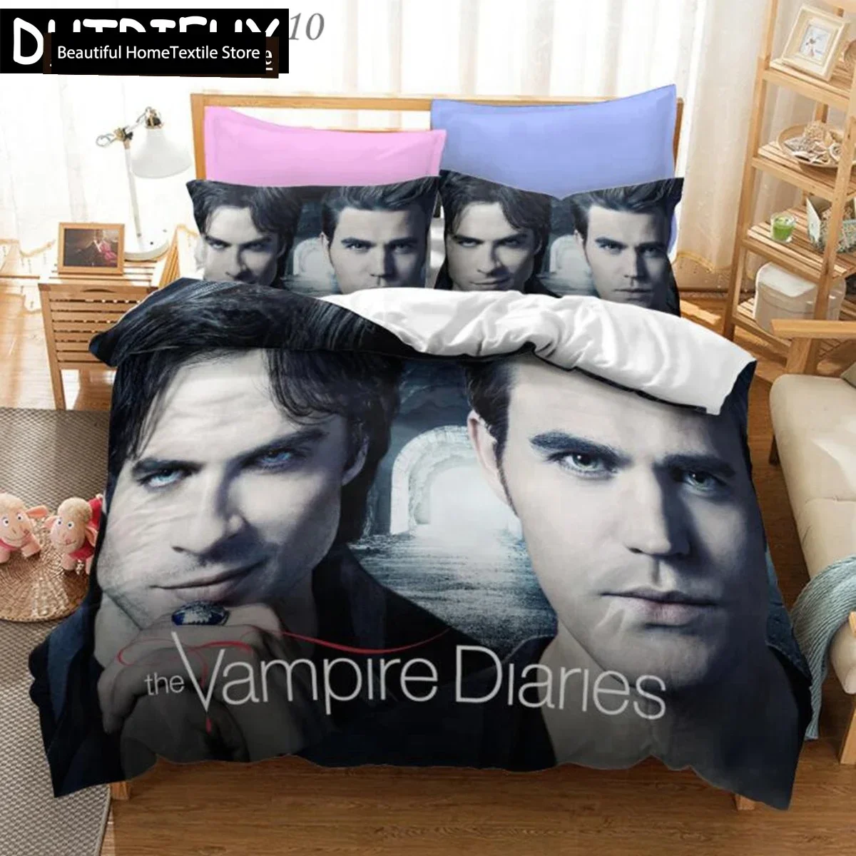 The Vampire Diaries Character 3D NEW Duvet Cover Pillowcase Bedding Set Adult Boy Girl Bedroom Decoration Single Double Large
The Vampire Diaries Character 3D NEW Duvet Cover Pillowcase Bedding Set Adult Boy Girl Bedroom Decoration Single Double Large