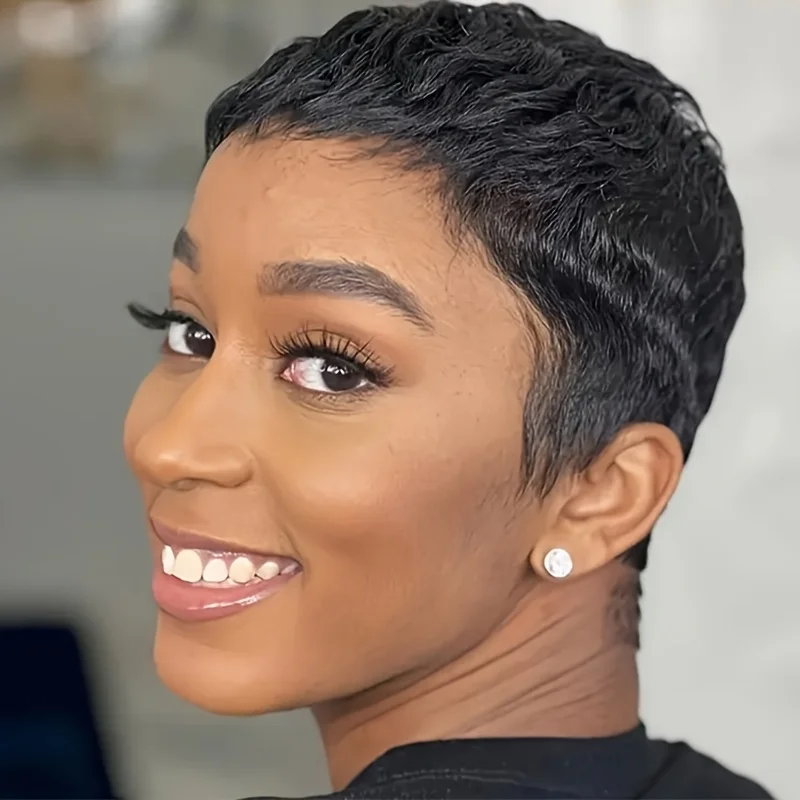 Elf Short Hair Full Machine Weave 4inch Wig 150% Density Short Real Human Hair Wig, Elf Short Straight Hair, Suitable for Black Women, Affordable Price
Elf Short Hair Full Machine Weave 4inch Wig 150% Density Short Real Human Hair Wig, Elf Short Straight Hair, Suitable for Black Women, Affordable Price