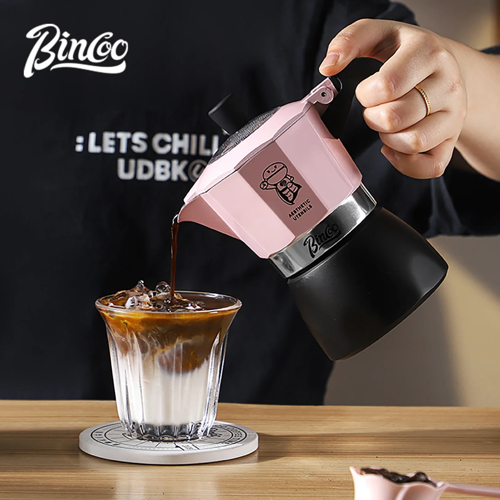 Bincoo Double Valve Coffee Moka Pot Espresso Maker Italian Coffee Concentrated Extraction Coffee Pot Barista Accessories 220V
Bincoo Double Valve Coffee Moka Pot Espresso Maker Italian Coffee Concentrated Extraction Coffee Pot Barista Accessories 220V