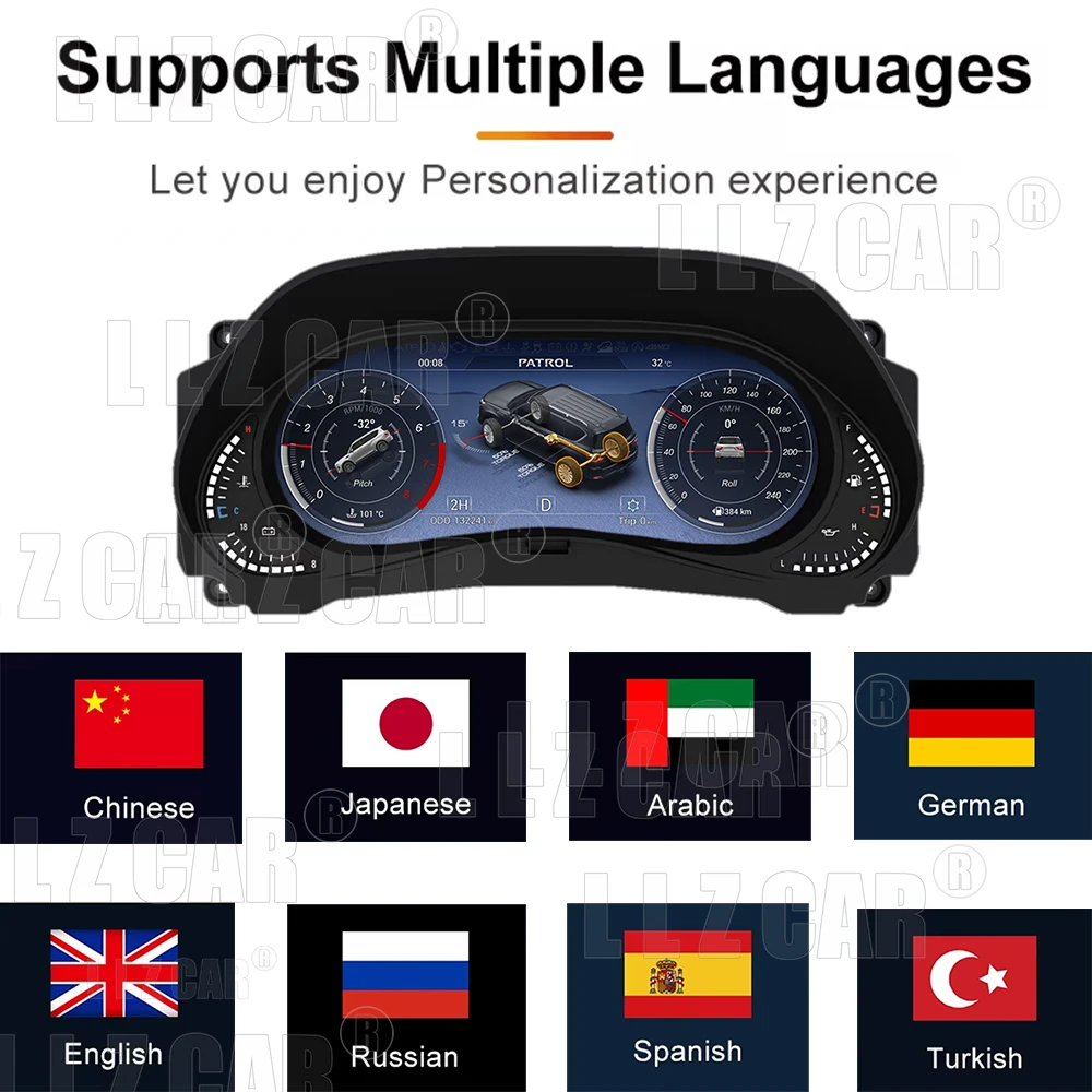 Upgrade 12.3 Inch Digital Car Dashboard Cluster for Nissan Patrol Y62 2008 2022 Plug and Play Virtual Cockpit Meter
Upgrade 12.3 Inch Digital Car Dashboard Cluster for Nissan Patrol Y62 2008 2022 Plug and Play Virtual Cockpit Meter