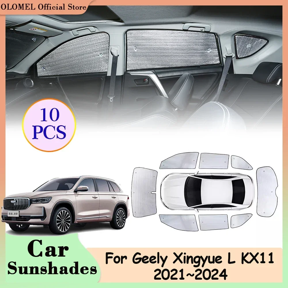 Солнцезащитные козырьки с полным покрытием для Geely Xingyue L KX11 Monjaro 2021 ~ 2024, солнцезащитный козырек на заднее боковое окно, коврик для лобового стекла автомобиля, аксессуары
Солнцезащитные козырьки с полным покрытием для Geely Xingyue L KX11 Monjaro 2021 ~ 2024, солнцезащитный козырек на заднее боковое окно, коврик для лобового стекла автомобиля, аксессуары