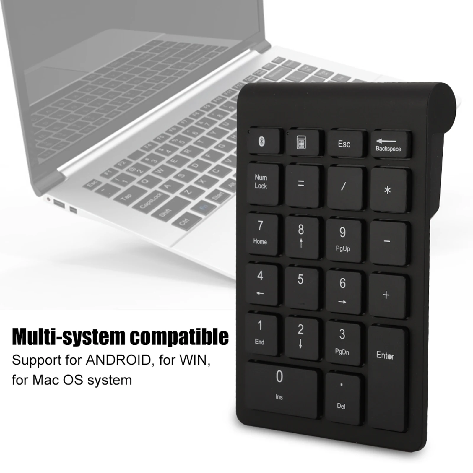 BT304 22 Keys Numeric Keypad Wireless Mini Keyboard Compatible with Bluetooth 5.0 Wireless Keyboard Mini Keyboard Numeric Keypad
BT304 22 Keys Numeric Keypad Wireless Mini Keyboard Compatible with Bluetooth 5.0 Wireless Keyboard Mini Keyboard Numeric Keypad