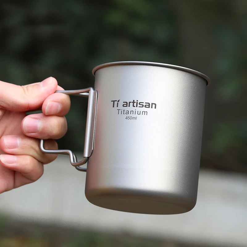 Ultralight Titanium Mug, Bacteriostatic Flatware, Outdoor Camping Tableware, Water Cup, Drinking, Travel, Coffee Cup, 450ml
Ultralight Titanium Mug, Bacteriostatic Flatware, Outdoor Camping Tableware, Water Cup, Drinking, Travel, Coffee Cup, 450ml