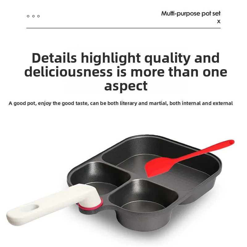 HYS aluminum alloy three-in-one breakfast frying pan non-stick pan fried egg egg hamburger pan fried egg artifact household
HYS aluminum alloy three-in-one breakfast frying pan non-stick pan fried egg egg hamburger pan fried egg artifact household