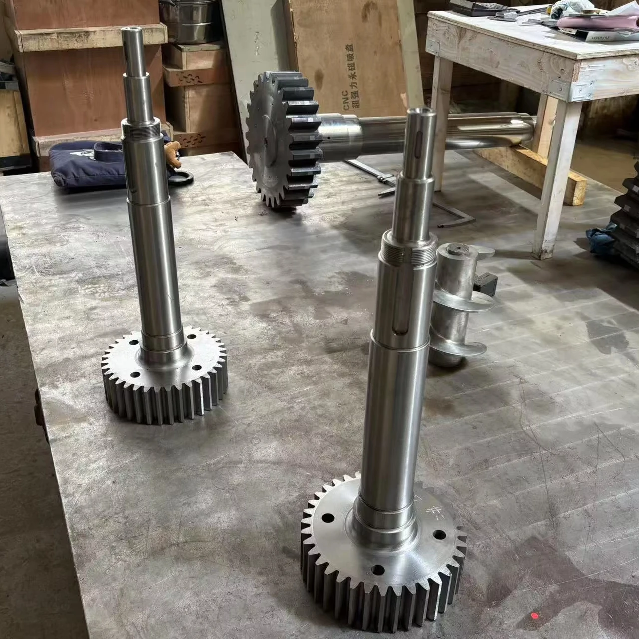 Ball Mill Spare Part Large Module Transmission Steel Helical Spur Pinion Gear Shaft Roller Shaft
Ball Mill Spare Part Large Module Transmission Steel Helical Spur Pinion Gear Shaft Roller Shaft